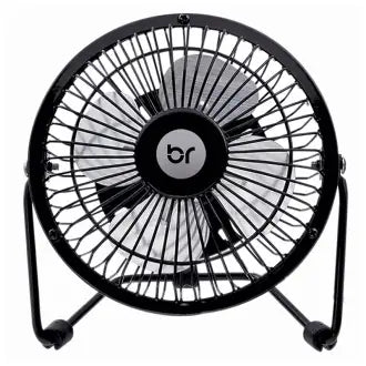 Ventilador Mesa 15Cm 4 Pás Preto Bright Usb