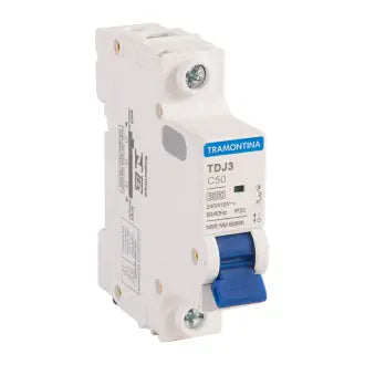 Disjuntor Unipolar 50A Branco Din Tramontina C12