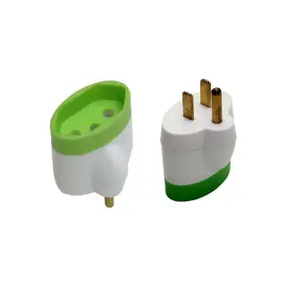 Pino Adaptador 2P+T 15A Colorido P/3Pinos Chato Daneva