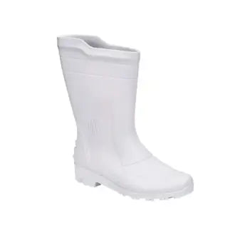 Bota Pega Forte Branca Cano Médio S/Forro 45/46 C3