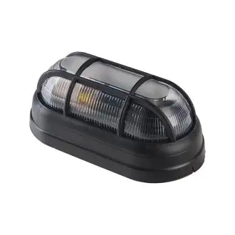 Luminária Tartaruga Preta C/Grade Opl