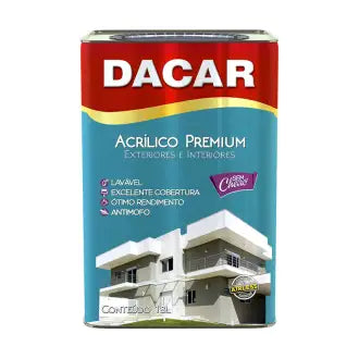 Tinta Acrílica Dacar Premium Exterior/Interior Erva Doce 18L