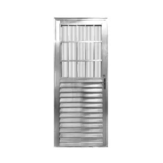 Porta Alumínio Lado Esquerdo C/Postigo 80X210 Aluvid