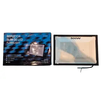 Refletor Led 500W Preto 6500K Oytron Bivolt