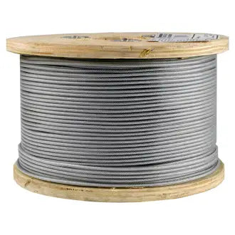 Cabo Aço Plástico 1/16X3/32Mm Galvanizado 250M Starfer