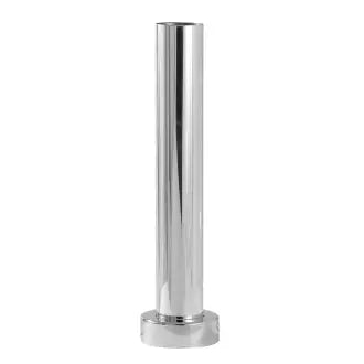 Tubo Ligação Vaso Metal Liso 11/2X25cm Delta
