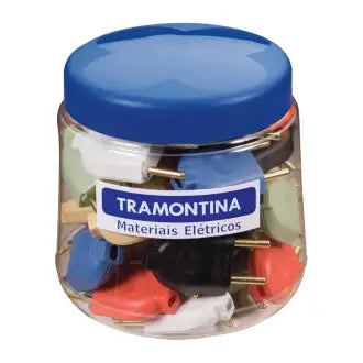 Pino Macho 2P 10A Colorido Tramontina Pote C42