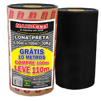 Lona Preta Maxilona 6X100 Ref.100 30Kg
