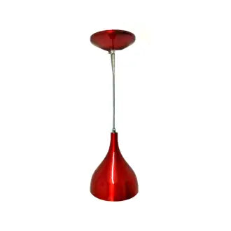 Pendente Teto Alumínio Gota Vermelho Enerlux