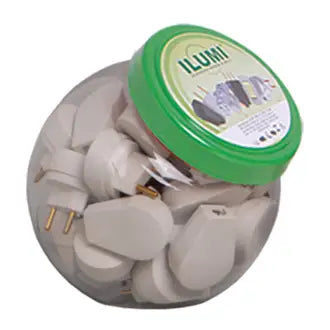 Pino Macho 2P 10A Angular Gigante Cinza Ilumi C25