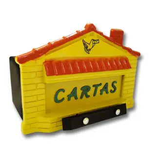 Caixa De Correio Embutir/Sobrepor Pvc Amarela Jlk