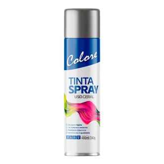 Tinta Spray Metálica Alumínio Roda 6X400 Colore
