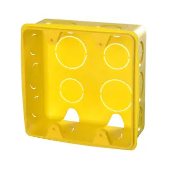 Caixa De Luz 4X4 Plástica Amarela Krona C20