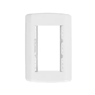 Placa 2X4 C/3 Postos Branco Pluzie