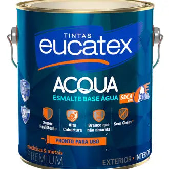 Esmalte 3,6L Eucatex Base Água Acetinado Branco