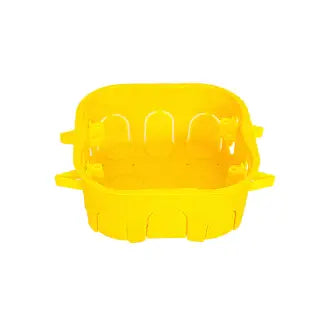 Caixa De Luz 4X4 Drywall/Gesso Amarelo Mondiale C10