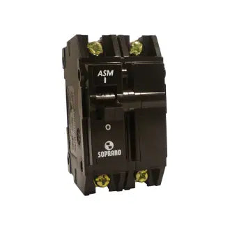 Disjuntor Bipolar 60A Preto Soprano