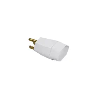 Pino Adaptador 2P+T 10A Branco Reversível Pluzie