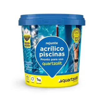 Rejunte Cerâmica 1Kg Branco Acrílico Piscina Quartzolit
