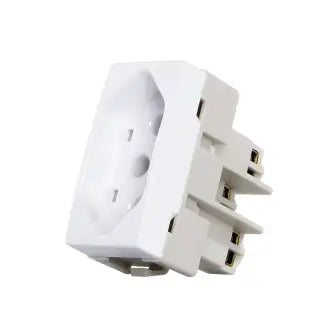 Tomada S/Placa 20A Modular Branca Sleek Margirius