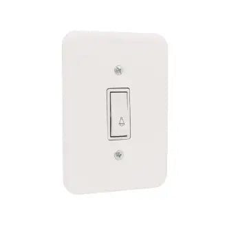 Interruptor Campainha 2X4 C/Placa Branco Radial