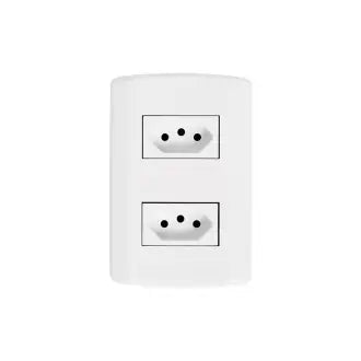 Tomada Dupla Modular 2X4 10A Pluzie C12
