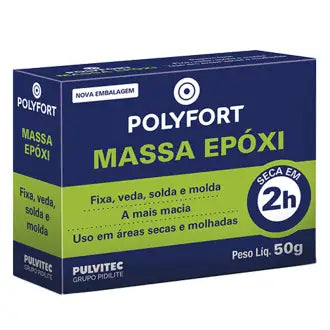 Cola Massa Cinza 50Gx12 Polyfort Pulvitec