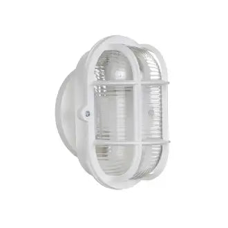 Luminária Tartaruga Branca Policarbonato Oval Extraluz