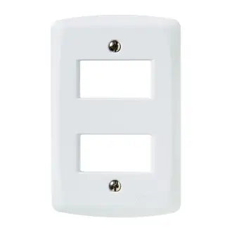 Placa 2X4 C/2 Postos Afastados Branca Lux2 Tramontina C20