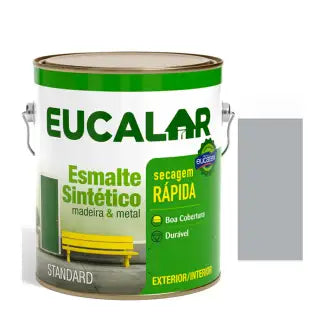 Esmalte 4X3,6 Eucalar Brilhante Platina