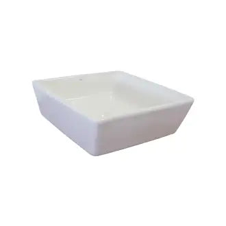Cuba Apoio Louça Quadrada Branca 35X35x11,5Cm Japi