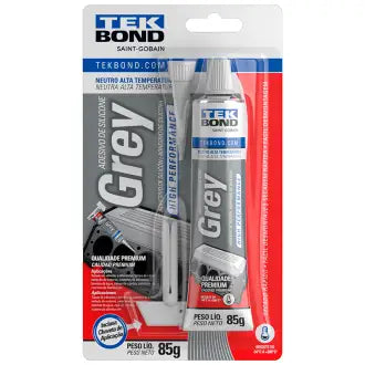 Cola Silicone Alta Temperatura 85G Cinza Tekbond