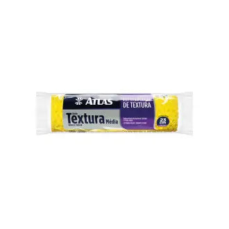 Rolo Textura Média Espuma 23Cm S/Suporte Atlas 110
