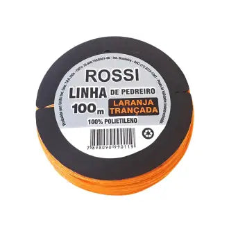 Linha Pedreiro Trançada 100M Laranja Rossi C12