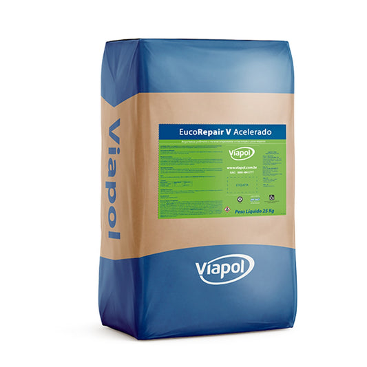 Argamassa de reparo rápido de alta resistência inicial EucoRepair V Acelerado Viapol para pavimento e pontes