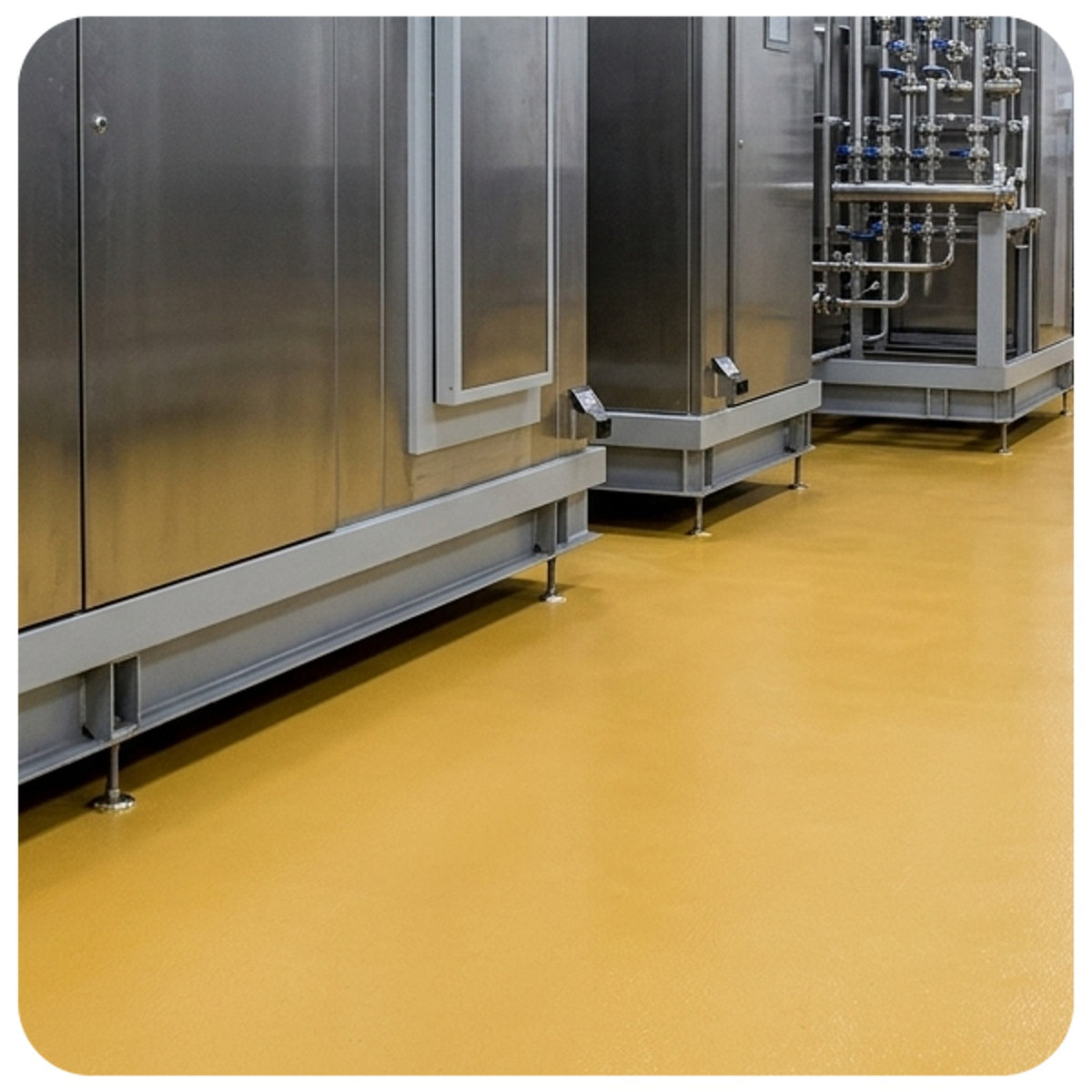 Revestimento uretânico argamassado antimicrobiano Flowfresh CM Viapol para piso inclinado e vertical