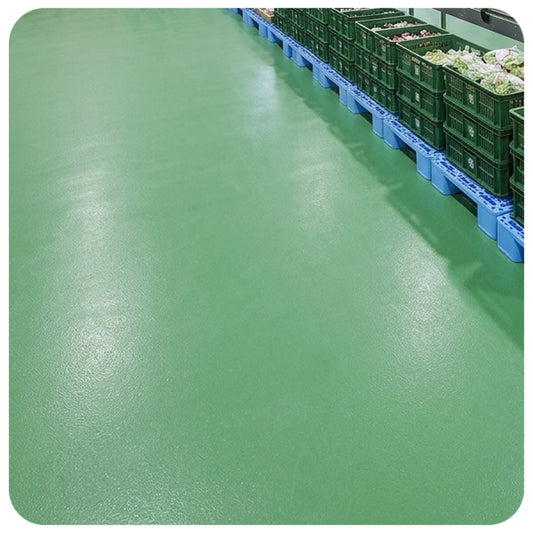 Pintura uretânica antimicrobiana Flowfresh FC Viapol com Polygiene para pisos de alimentos e farmacêutica