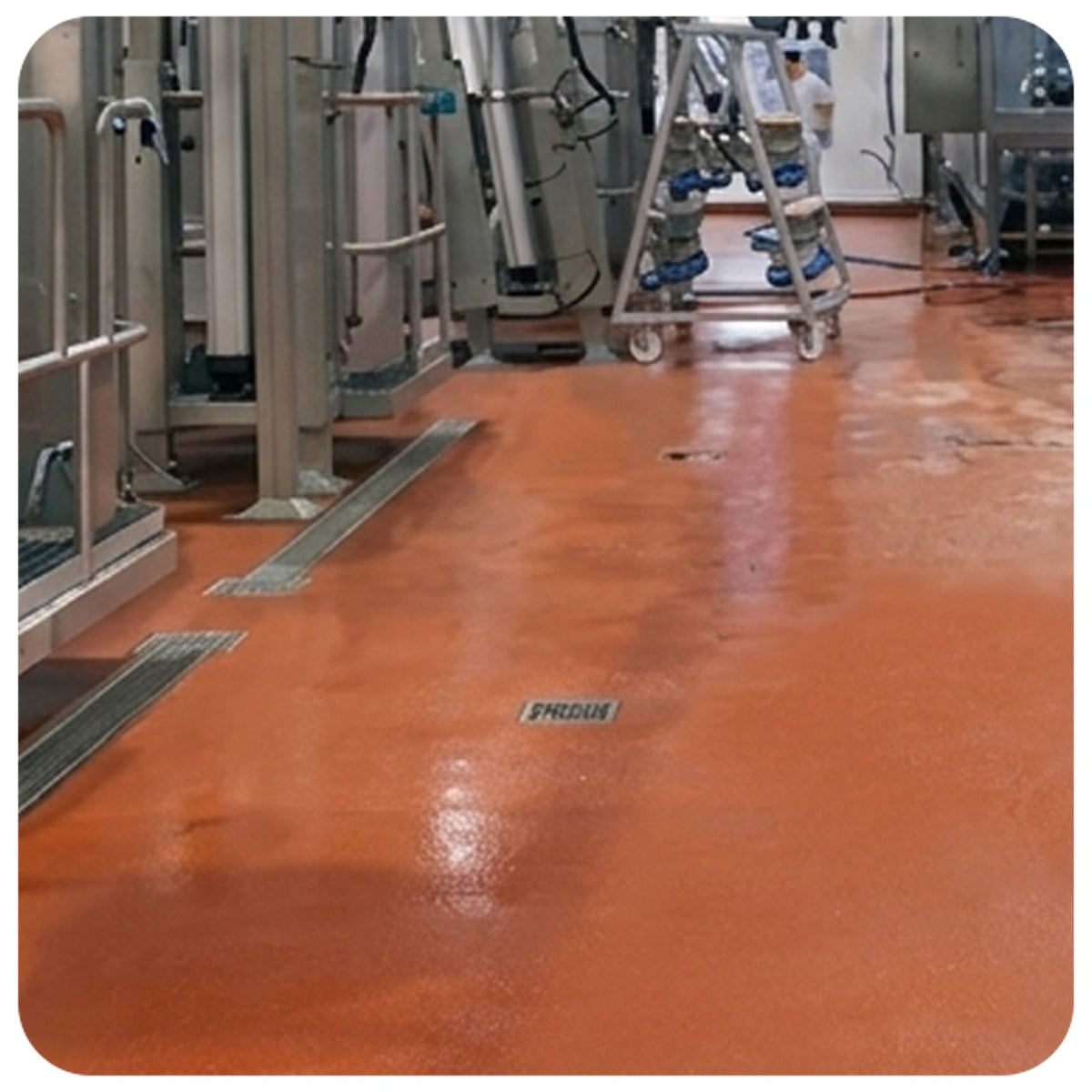 Revestimento uretânico argamassado antiderrapante Flowfresh HF Viapol com Polygiene para pisos sob calor