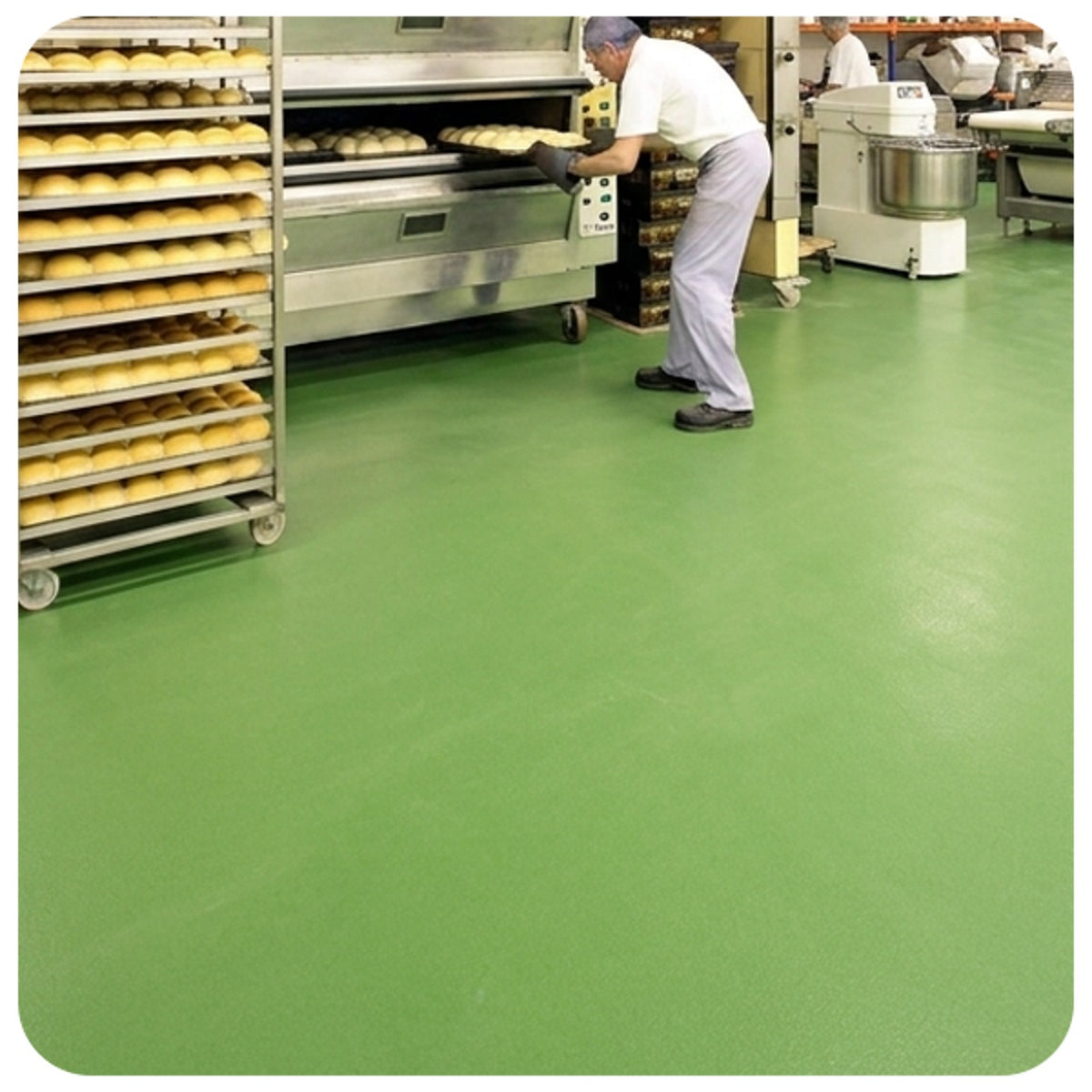 Revestimento uretânico autonivelante antimicrobiano Flowfresh MF Viapol com Polygiene para áreas higiênicas