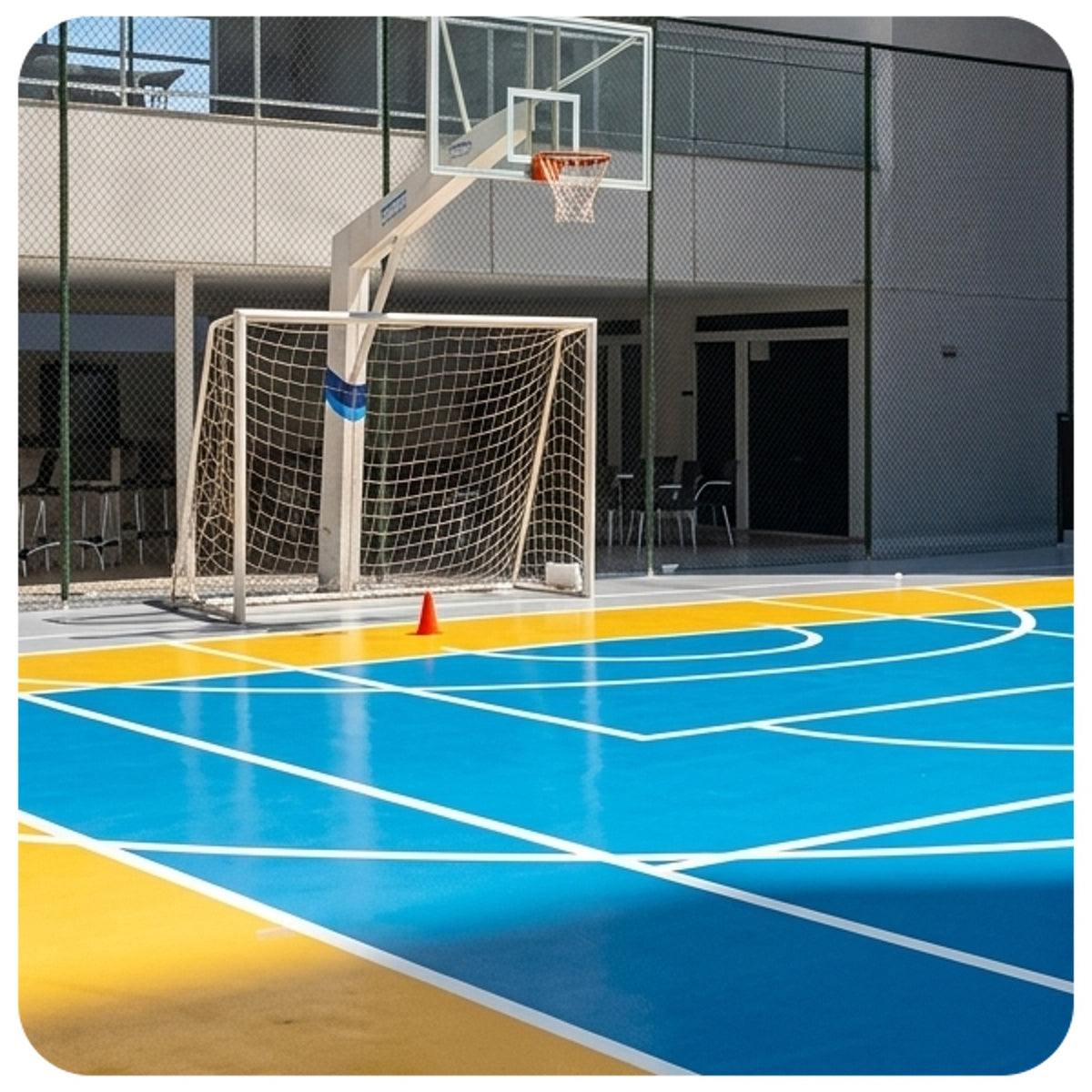 Tinta poliuretano bicomponente brilhante Flowseal PU Gloss Viapol para piso de concreto e aço, resistente a UV