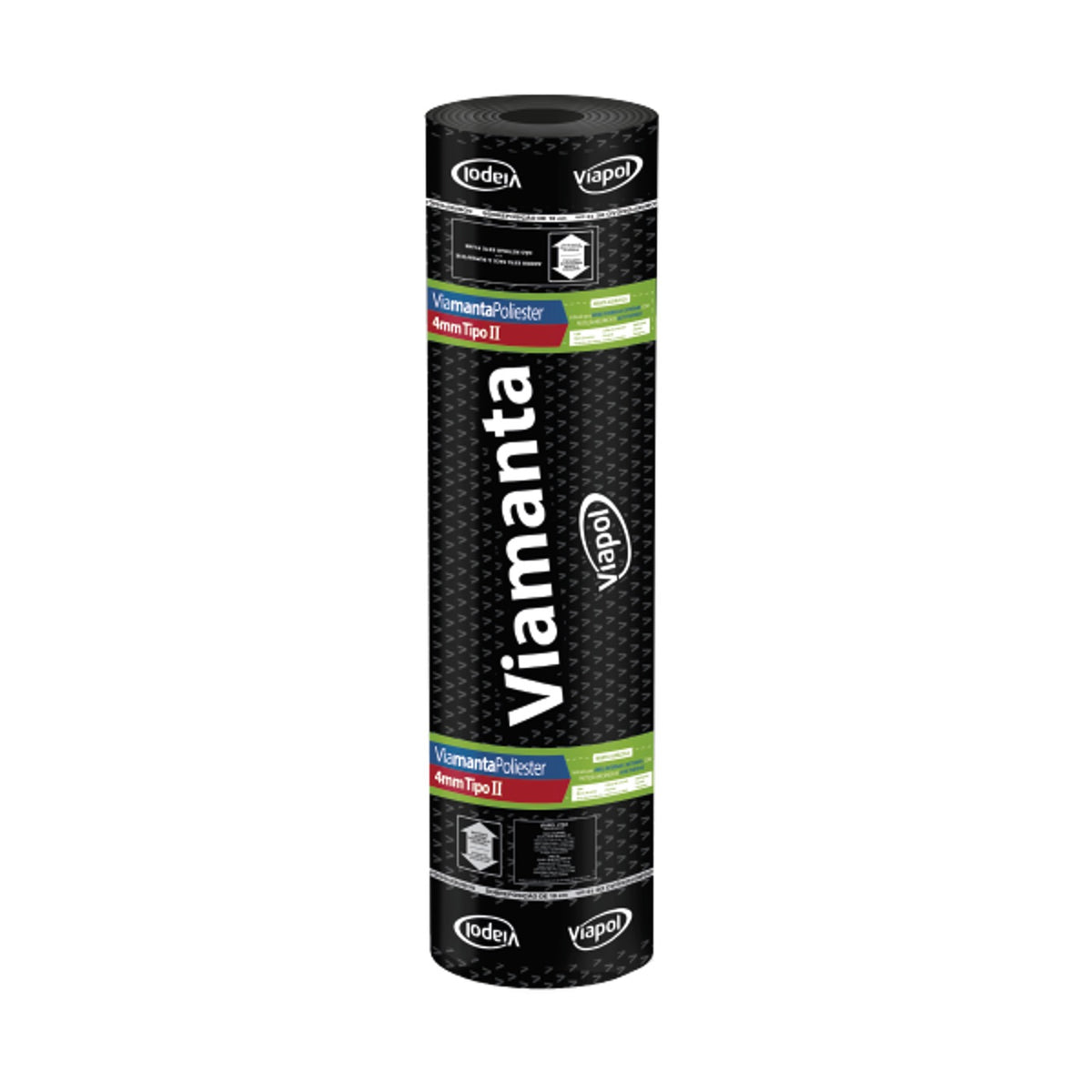 Manta asfáltica Viamanta Poliéster 3 mm e 4 mm Viapol para laje, garagem, sauna, floreira e calha de concreto