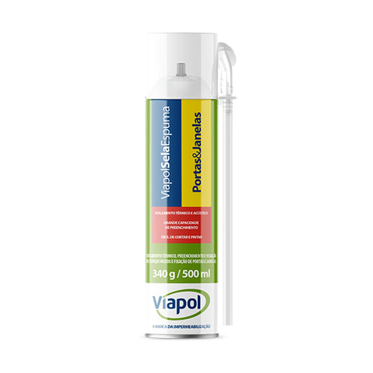 Espuma expansiva de poliuretano ViapolSela Espuma Viapol para fixação de batentes, janelas e tubulações
