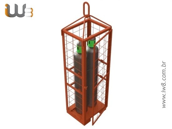 Rack de 2 Cilindro Armazenamento