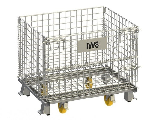 Rack de Armazenamento Dobrável com Rodízio