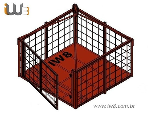 Rack Transporte 1.5m x 1.5m x 0.8m Cap. 1000kg