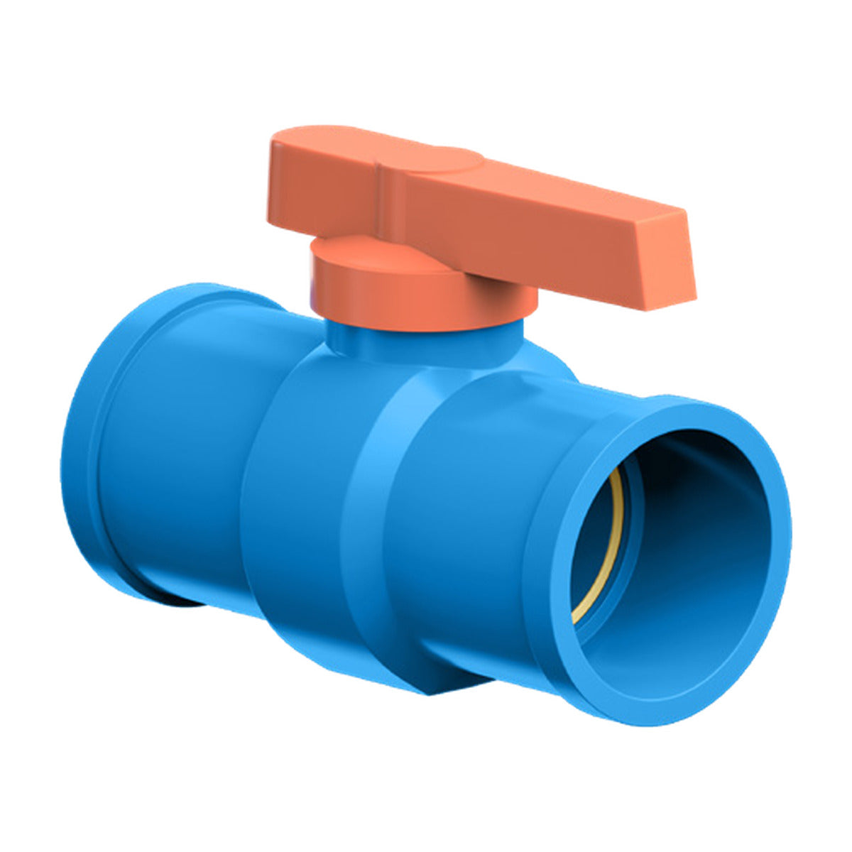 Registro de Esfera Soldável 50 PVC 50,6 mm Água Fria DVG Precon Tubozan