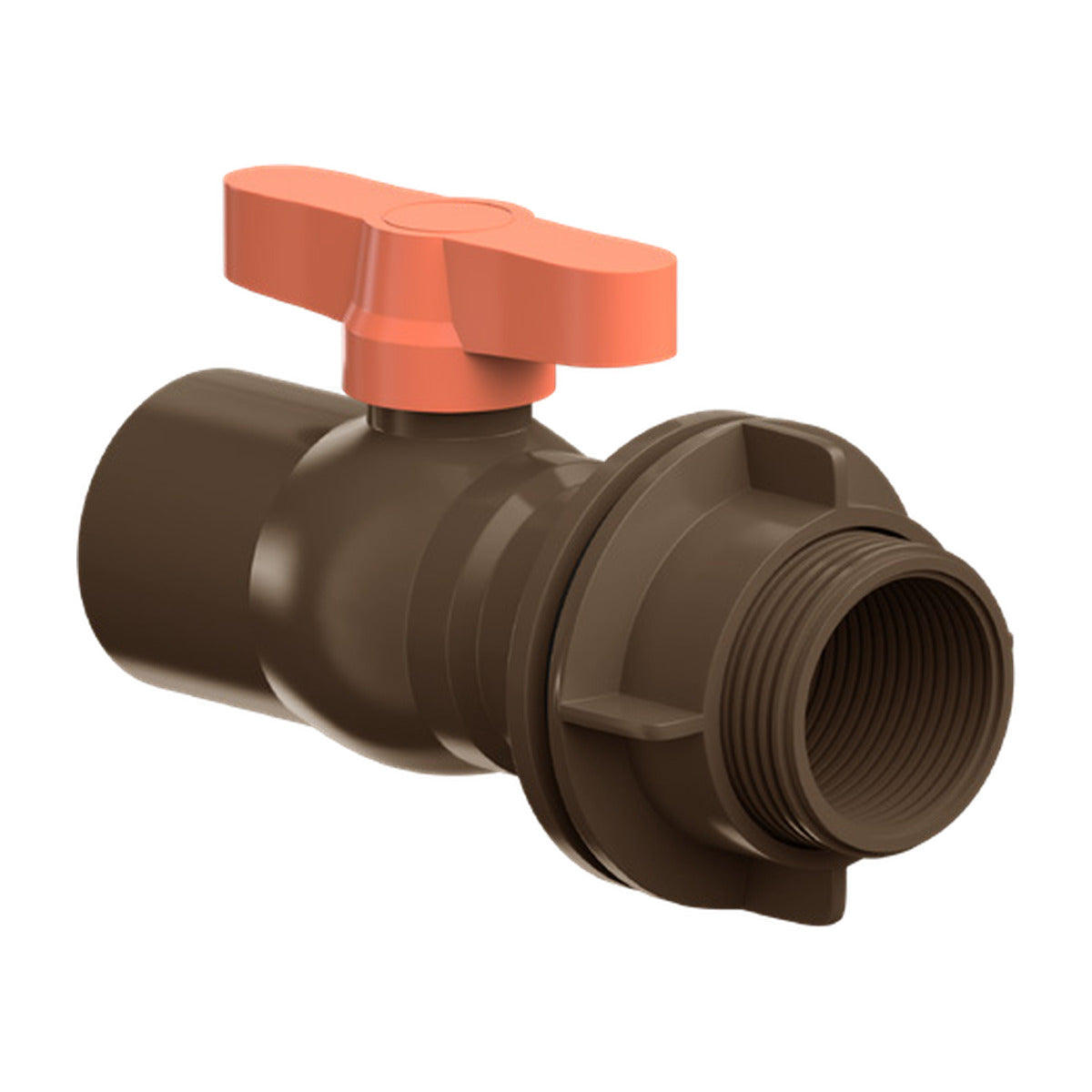 Registro de Esfera Soldável com Uma União PVC 60 mm Água Fria DVG Precon Tubozan