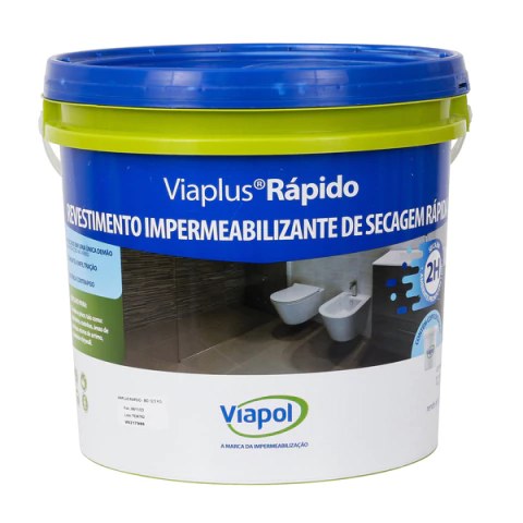 Revestimento Impermeabilizante Viaplus Rapido 125 Kg Viapol