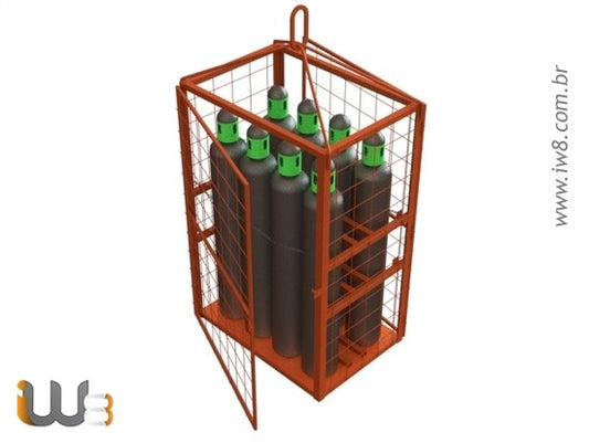 Skid para Transporte de 8 Cilindros
