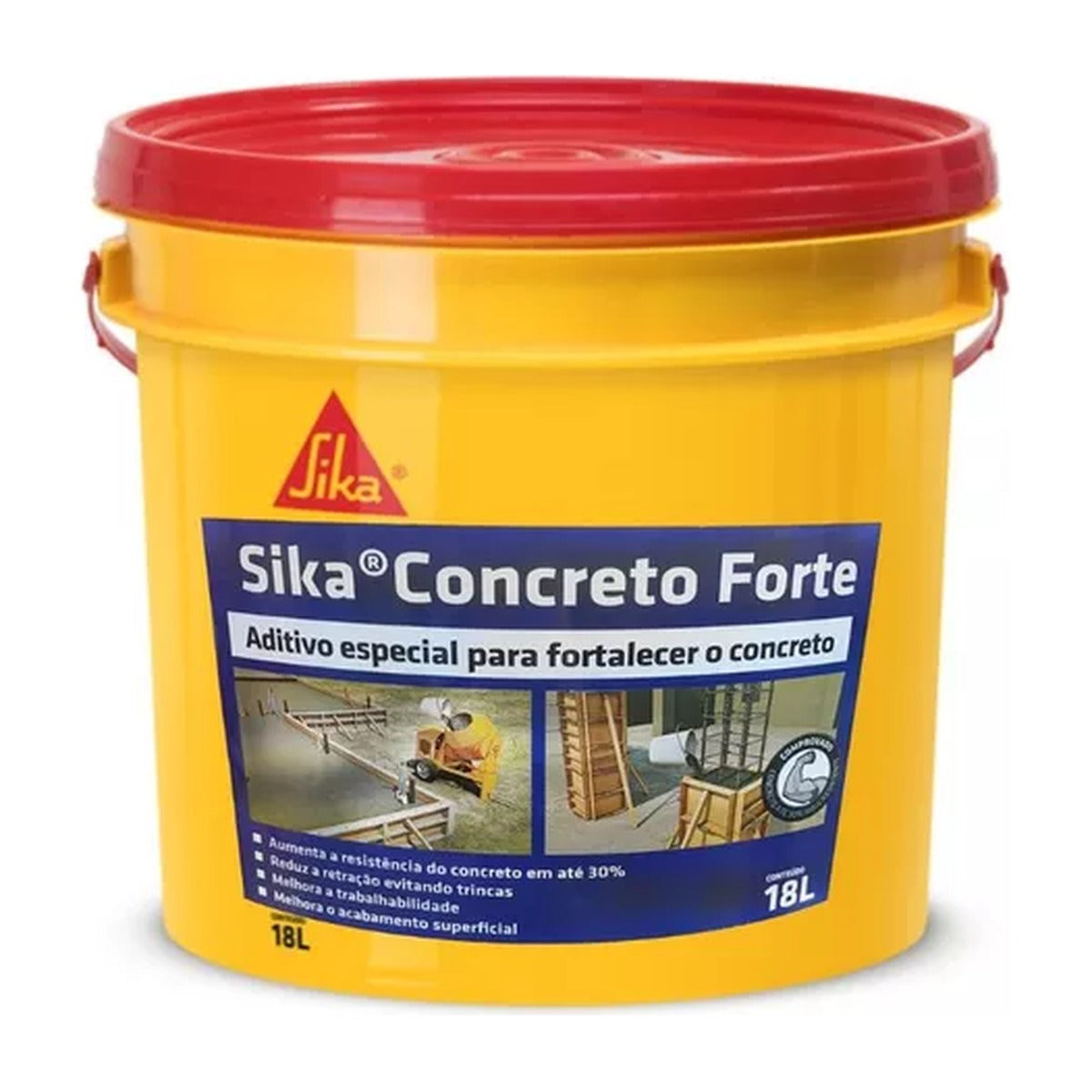 Aditivo plastificante Sika Concreto Forte para concreto